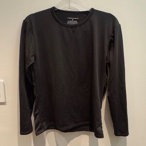 Therma John Black Long Sleeve Top Size Medium